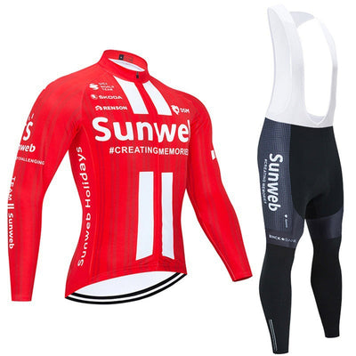 Teams - Professionelt Langærmet Cykelkit