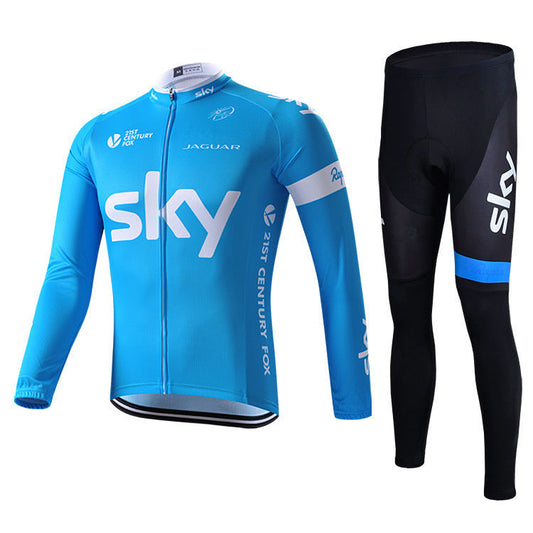 Sky - Langærmet Cykeltøj Professionelt Sæt